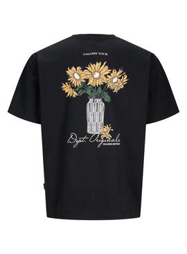 T-shirt Jack and Jones Islington noir pour homme