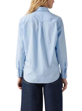 Chemise Levi's Harlie Boyfriend bleue pour femme