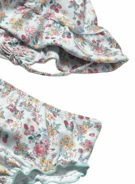 Ensemble Mayoral 3 pièces salle de bain fleurs pour bébé