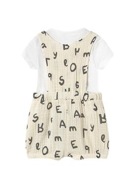 Ensemble Mayoral avec salopette et t-shirt pour bébé