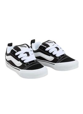 Chaussures Vans Knu Skool noir blanc pour enfants
