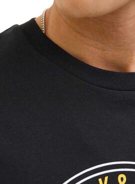 T-shirt Jack and Jones Palm noir pour homme