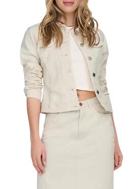 Veste Only Wonder beige pour femme