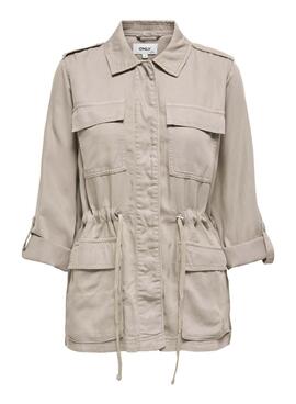 Veste Only Kenya beige pour femme