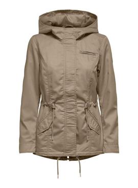 Parka Only Lorca marrón pour femme