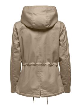 Parka Only Lorca marrón pour femme