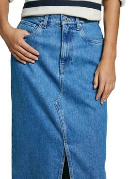 Jupe longue bleue pour femme de la marque Pepe Jeans