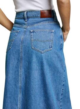 Jupe longue bleue pour femme de la marque Pepe Jeans