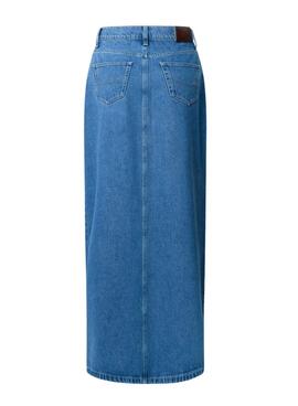 Jupe longue bleue pour femme de la marque Pepe Jeans