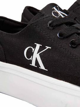 Chaussures Calvin Klein Flatform Low noir pour femme.