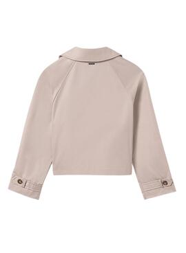 Trench-coat beige Mayoral pour fille.