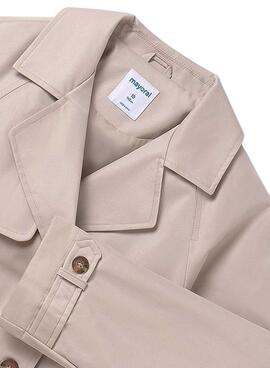 Trench-coat beige Mayoral pour fille.