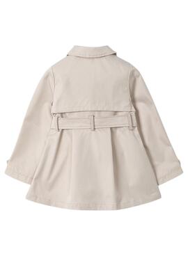 Trench-coat Mayoral beige avec nœud pour fille