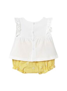 Ensemble short Sunny jaune pour bébé de la marque Mayoral.
