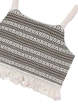 Haut en crochet vert Mayoral pour fille
