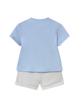 Ensemble 4 pièces Mayoral ciel pour bébé