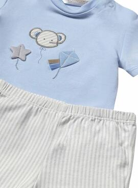 Ensemble 4 pièces Mayoral ciel pour bébé
