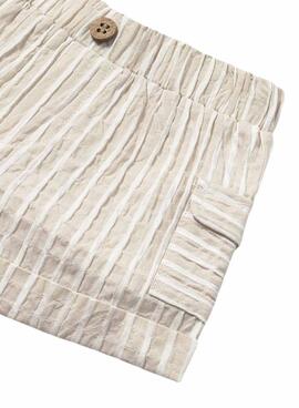 Ensemble beige pantalon et chemise pour bébé de Mayoral