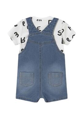 Ensemble Mayoral salopette en denim bleu pour bébé