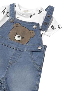 Ensemble Mayoral salopette en denim bleu pour bébé