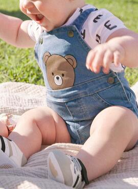 Ensemble Mayoral salopette en denim bleu pour bébé