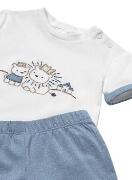 Ensemble de 4 pièces Mayoral riviera bleu pour bébé