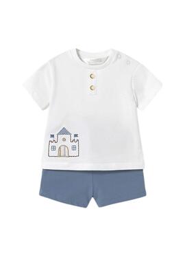 Ensemble de 4 pièces Mayoral riviera bleu pour bébé