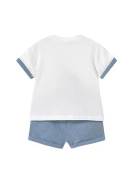 Ensemble de 4 pièces Mayoral riviera bleu pour bébé