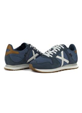 Baskets Munich Massana bleues pour hommes