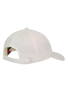 Casquette Tommy Jeans Heritage blanche pour femme.