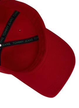 Casquette Tommy Jeans Heritage rouge pour femme