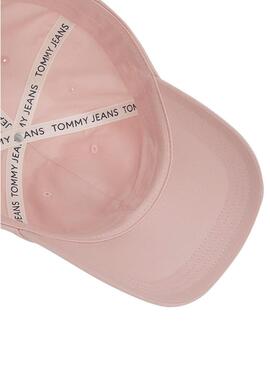 Casquette Tommy Jeans 6 Panel rose pour femme