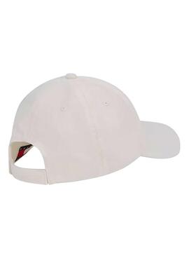 Casquette Tommy Jeans Linear blanche pour homme et femme