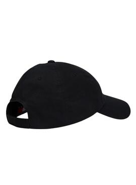 Casquette Tommy Jeans Linear noire pour homme et femme