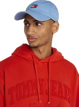 Casquette Tommy Jeans Heritage bleue pour homme