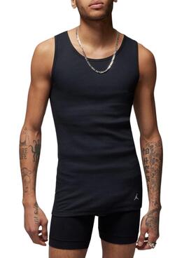 Ensemble de 2 débardeurs Jordan Flight Base noir sans manches pour homme