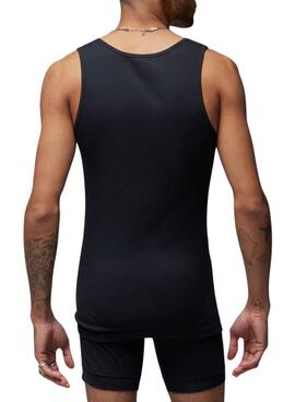 Ensemble de 2 débardeurs Jordan Flight Base noir sans manches pour homme
