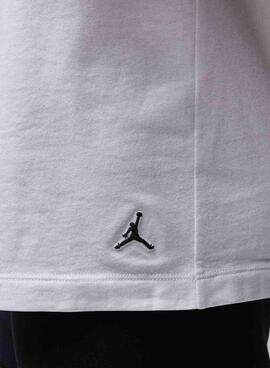 Paquet de deux t-shirts Jordan Flight Base blanc pour homme.