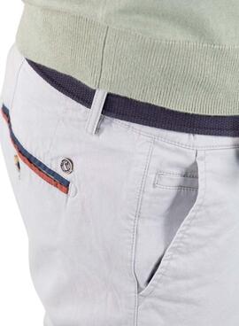 Pantalon chino Le Ganso Chino Basique gris pour homme