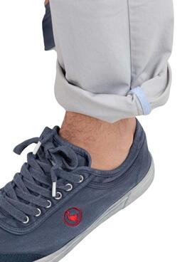 Pantalon chino Le Ganso Chino Basique gris pour homme