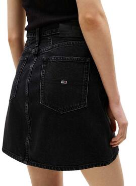 Jupe Tommy Jeans Mom noire pour femme