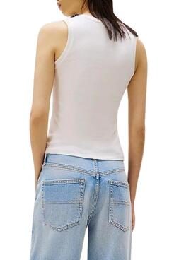 Débardeur blanc pour femme Tommy Jeans Tank Top