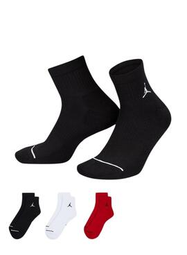 Ensemble de 3 paires de chaussettes Junior Jordan Jumpman Crew multicolores pour garçon et fille