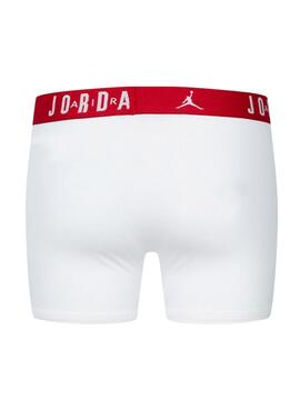 Ensemble de trois boxers Jordan Flight Cotton multicolores pour hommes.