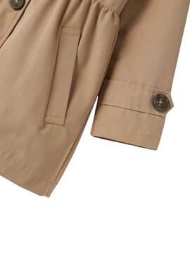 Manteau beige pour fille de la marque Name It, modèle Madelin Trench Coat.