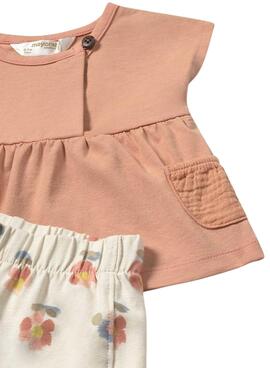 Ensemble Mayoral en tricot 4 pièces orange pour bébé