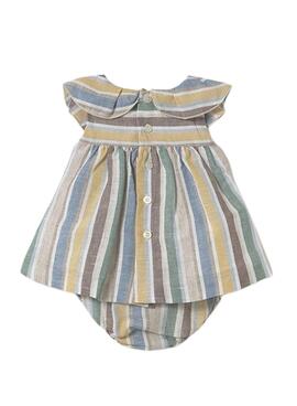 Robe en lin à rayures Mayoral pour bébé
