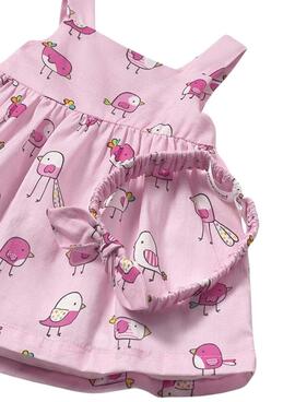 Robe Mayoral bandeau pétales roses pour bébé