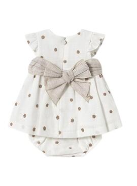 Robe blanche brodée Mayoral pour bébé