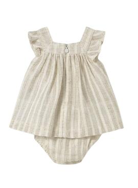 Robe Mayoral beige pour bébé pour une cérémonie